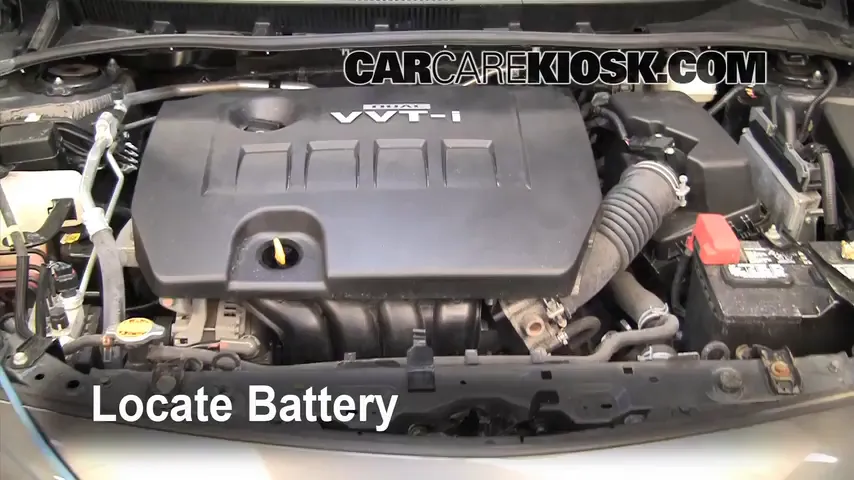 2010 Toyota Corolla S 1.8L 4 Cyl. Batterie Changement